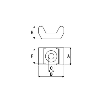 Saddle Polyamide Support For 5 mm Clamp