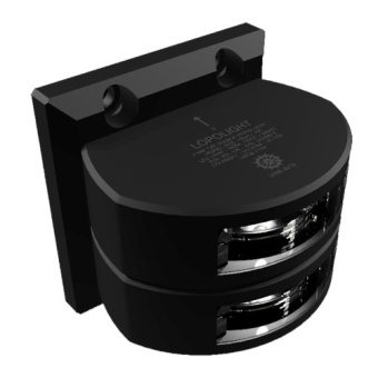Lopolight 301-106ST-B - Navigation Light Double Stern Light 3 Nm Black Housing Vertical Mount