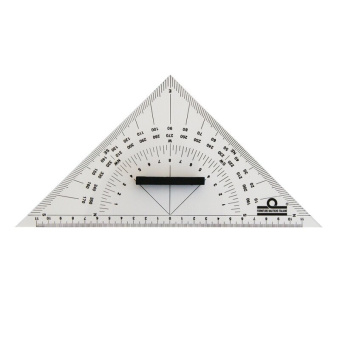 Plexiglass Triangle Protractor (8 pcs)