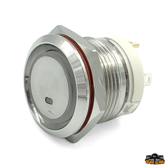 Trem L0685021 - Stainless Steel Switch 20A Green On-Off