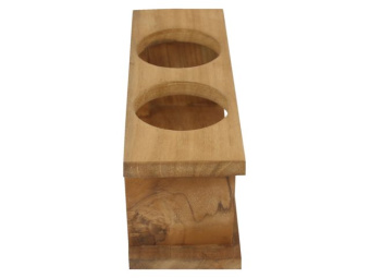 Eude Glass Holder Duo 21.5x7.5x9cm